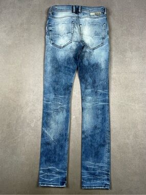 Diesel Slim Jeans in Faded Blue Wash